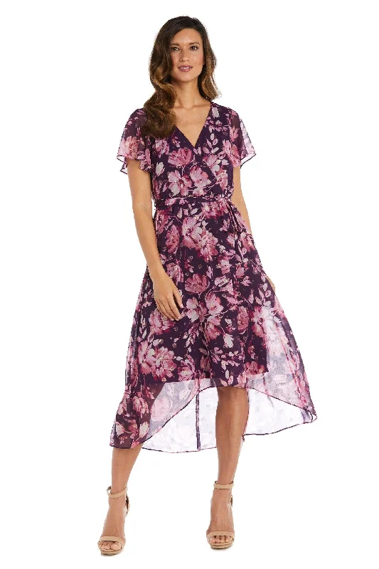Maternity dress for a fall harvest festival R&M Richards 9500 High Low Floral Chiffon Dress Maternity dress for a fall harvest festival R&M Richards 9500 High Low Floral Chiffon Dress