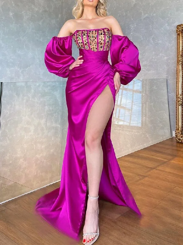 Maxi dresses with bow accents at the waist for a sweet appearanceFashionSierra - Sexy Off The Shoulder Fashion New Rose