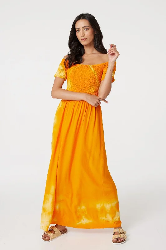 Maxi dresses with pom - pom trims for a playful and festive lookTie Dye Cap Sleeve Maxi Dress Maxi dresses with pom - pom trims for a playful and festive lookTie Dye Cap Sleeve Maxi Dress