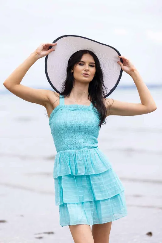 Mini dresses with ruched bodices for a feminine touchHarper Mini Dress Teal