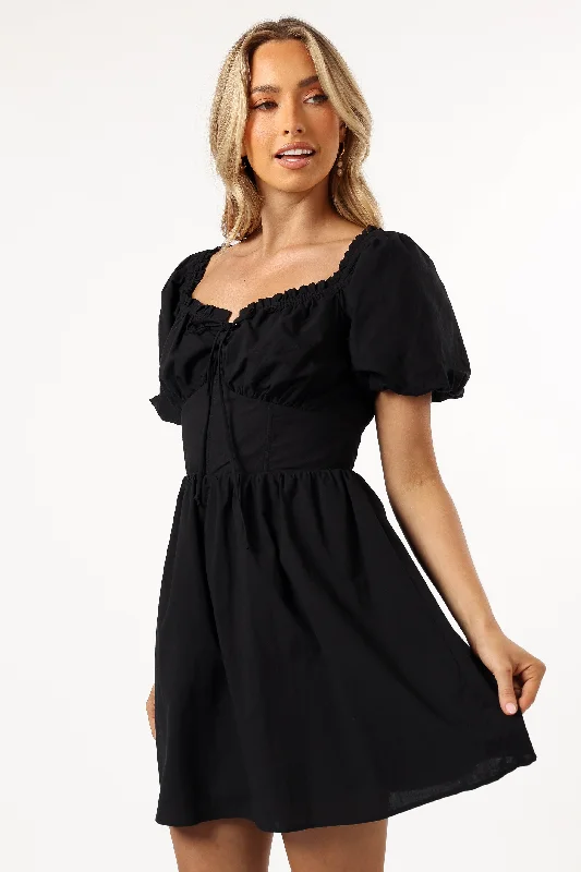 Mini dresses with wrap - around stylesJazz Mini Dress - Black