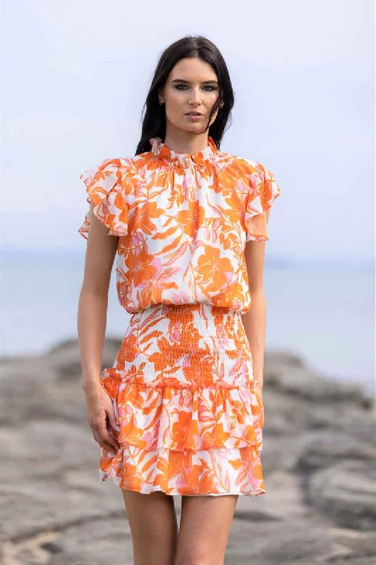 Linen mini dresses for a breathable summer optionPeachy Mini Dress