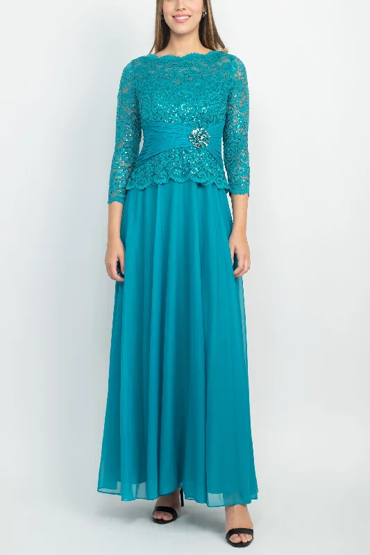 Bodycon dress with a high - low hem for a trendy lookMarina Long Sleeve Sequin A Line Chiffon Dress Bodycon dress with a high - low hem for a trendy lookMarina Long Sleeve Sequin A Line Chiffon Dress
